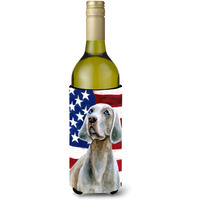 "Caroline's Treasures Weimaraner Patriotic Decorative Bottle Hugger, 750ml, Multicolor"
