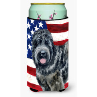 "Caroline's Treasures Black Russian Terrier Patriotic Decorative Can Hugger, Tall Boy, Multicolor"