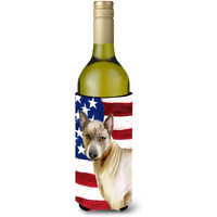 "Caroline's Treasures Thai Ridgeback Patriotic Decorative Bottle Hugger, 750ml, Multicolor"