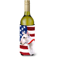 "Caroline's Treasures Bull Terrier Patriotic Decorative Bottle Hugger, 750ml, Multicolor"