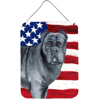 "Caroline's Treasures Cane Corso Patriotic Metal Print, 16"" x 12"", Multicolor"