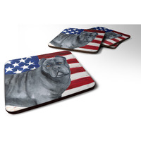 "Caroline's Treasures Cane Corso Patriotic Decorative coasters, Multicolor"