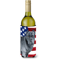 "Caroline's Treasures Cane Corso Patriotic Decorative Bottle Hugger, 750ml, Multicolor"