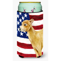 "Caroline's Treasures Italian Greyhound Patriotic Decorative Can Hugger, Tall Boy, Multicolor"