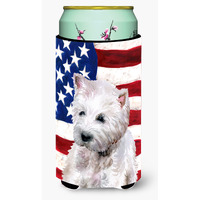 "Caroline's Treasures Westie Patriotic Decorative Can Hugger, Tall Boy, Multicolor"