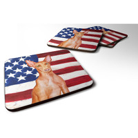 "Caroline's Treasures Pharaoh Hound Patriotic Decorative coasters, Multicolor"
