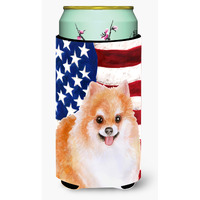 "Caroline's Treasures Pomeranian #2 Patriotic Decorative Can Hugger, Tall Boy, Multicolor"