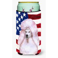 "Caroline's Treasures White Standard Poodle Patriotic Decorative Can Hugger, Tall Boy, Multicolor"