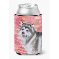 "Caroline's Treasures Alaskan Malamute Love Decorative Can Hugger, Multicolor"