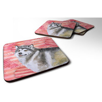 "Caroline's Treasures Alaskan Malamute Love Decorative coasters, Multicolor"