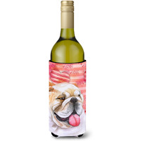 "Caroline's Treasures English Bulldog Love Decorative Bottle Hugger, 750ml, Multicolor"
