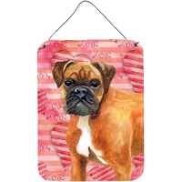 "Caroline's Treasures German Boxer Love Metal Print, 16"" x 12"", Multicolor"