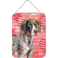 "Caroline's Treasures German Shorthaired Pointer Love Metal Print, 16"" x 12"", Multicolor"