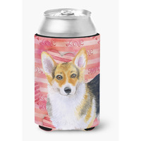 "Caroline's Treasures Pembroke Corgi Love Decorative Can Hugger, Multicolor"