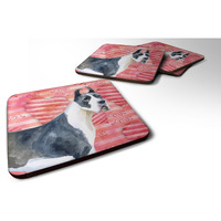 "Caroline's Treasures Harlequin Dane Love Decorative coasters, Multicolor"