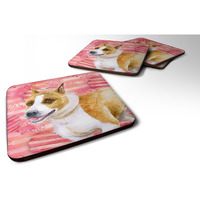 "Caroline's Treasures American Staffordshire Love Decorative coasters, Multicolor"