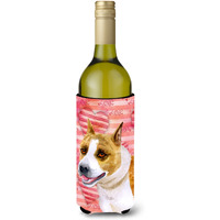 "Caroline's Treasures American Staffordshire Love Decorative Bottle Hugger, 750ml, Multicolor"