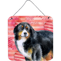 "Caroline's Treasures Bernese Mountain Metal Print, 6h x 6w, Love is a Dog"