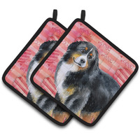 "Caroline's Treasures Bernese Mountain Decorated pot holder, 7.5H x 7.5W, Love is a Dog"