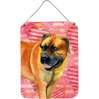 "Caroline's Treasures Boerboel Mastiff Love Metal Print, 16"" x 12"", Multicolor"