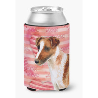 "Caroline's Treasures Smooth Fox Terrier Love Decorative Can Hugger, Multicolor"