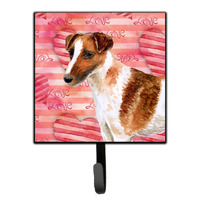 "Caroline's Treasures Smooth Fox Terrier Love Wall Hook, Small, Multicolor"