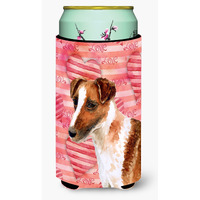 "Caroline's Treasures Smooth Fox Terrier Love Decorative Can Hugger, Tall Boy, Multicolor"