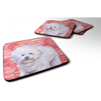 "Caroline's Treasures Bichon Frise Love Decorative coasters, Multicolor"