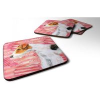 "Caroline's Treasures Fox Terrier Love Decorative coasters, Multicolor"