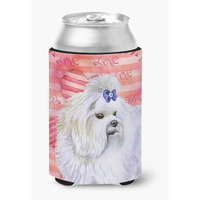 "Caroline's Treasures Maltese Love Decorative Can Hugger, Multicolor"