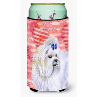 "Caroline's Treasures Maltese Love Decorative Can Hugger, Tall Boy, Multicolor"