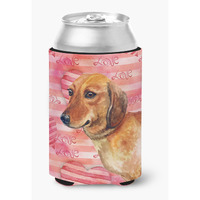 "Caroline's Treasures Dachshund Love Decorative Can Hugger, Multicolor"