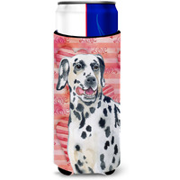 "Caroline's Treasures Dalmatian Love Decorative Can Hugger, Slim, Multicolor"