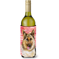 "Caroline's Treasures German Shepherd Love Decorative Bottle Hugger, 750ml, Multicolor"