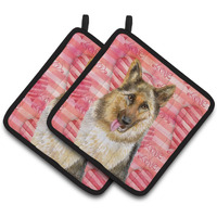 "Caroline's Treasures German Shepherd Decorated pot holder, 7.5H x 7.5W, Love is a Dog"