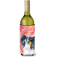 "Caroline's Treasures Papillon Love Decorative Bottle Hugger, 750ml, Multicolor"
