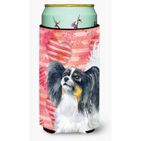 "Caroline's Treasures Papillon Love Decorative Can Hugger, Tall Boy, Multicolor"