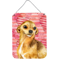 "Caroline's Treasures Chihuahua Love Metal Print, 16"" x 12"", Multicolor"