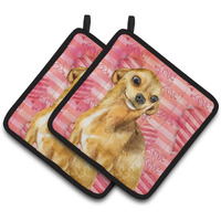 "Caroline's Treasures Chihuahua Decorated pot holder, 7.5H x 7.5W, Love is a Dog"