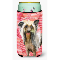 "Caroline's Treasures Chinese Crested Love Decorative Can Hugger, Tall Boy, Multicolor"