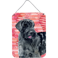 "Caroline's Treasures Giant Schnauzer Love Metal Print, 16"" x 12"", Multicolor"