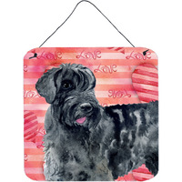 "Caroline's Treasures Giant Schnauzer Metal Print, 6h x 6w, Love is a Dog"