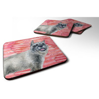 "Caroline's Treasures Schnauzer Love Decorative coasters, Multicolor"