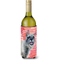 "Caroline's Treasures Schnauzer Love Decorative Bottle Hugger, 750ml, Multicolor"