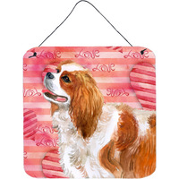 "Caroline's Treasures Cavalier Spaniel Metal Print, 6h x 6w, Love is a Dog"