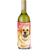 "Caroline's Treasures Golden Retriever Love Decorative Bottle Hugger, 750ml, Multicolor"