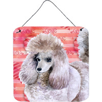 "Caroline's Treasures Poodle Metal Print, 6h x 6w, Love is a Dog"