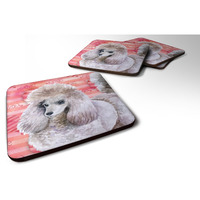 "Caroline's Treasures Poodle Love Decorative coasters, Multicolor"