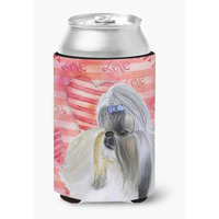 "Caroline's Treasures Shih Tzu Love Decorative Can Hugger, Multicolor"