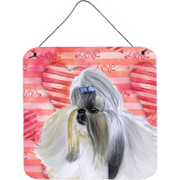 "Caroline's Treasures Shih Tzu Metal Print, 6h x 6w, Love is a Dog"